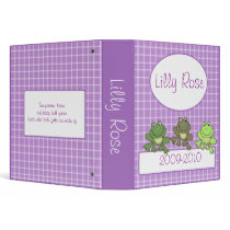 CUTE FROG PURPLE GIRL PHOTO ALBUM SCRAPBOOK binders by allpetscherished CUTE FROG PURPLE GIRL PHOTO ALBUM SCRAPBOOK binders