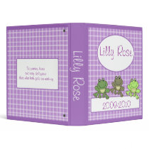 CUTE FROG PURPLE GIRL PHOTO ALBUM SCRAPBOOK binders by allpetscherished CUTE FROG PURPLE GIRL PHOTO ALBUM SCRAPBOOK binders