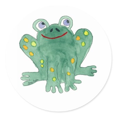 Cute Frog Sticker by ginyhogan