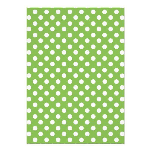 Cute Froggy Green Polka Dot Baby Shower Invitation