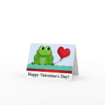 Cute Froggy Hoppy Valentine's Day NoteCards