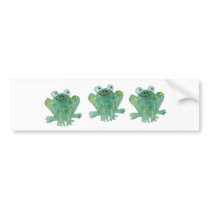 Cute Frogs Bumper Sticker