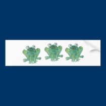 Cute Frogs Bumper Sticker bumper stickers