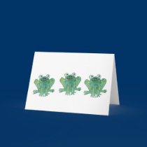 Cute Frogs Cards cards