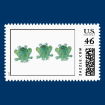 Cute Frogs Custom Postage postage