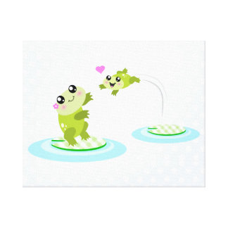 cute_frogs_kawaii_mother_and_baby_frog_c