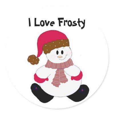 Cute Frosty stickers