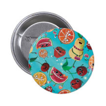 Cute Fruit Madness Pin