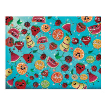 Cute Fruit Madness postcards