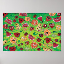 Cute Fruit Madness Posters
