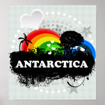 Cute Fruity Antarctica Posters