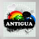 Cute Fruity Antigua Poster