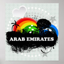 Cute Fruity Arab Emirates Posters