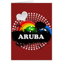 Cute Fruity Aruba Greeting Card