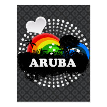 Cute Fruity Aruba Postcards