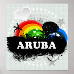 Cute Fruity Aruba Print