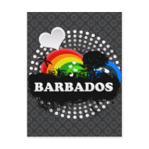 Cute Fruity Barbados Postcard