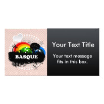 Cute Fruity Basque Personalized Photo Card