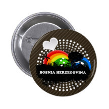 Cute Fruity Bosnia Herzegovina Button