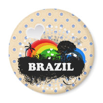 Cute Fruity Brazil Magnets