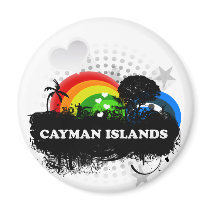 Cute Fruity Cayman Islands Magnet
