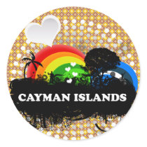 Cute Fruity Cayman Islands Sticker