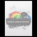 Cute Fruity Central African Republic Custom Letterhead