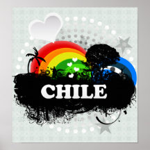 Cute Fruity Chile Posters