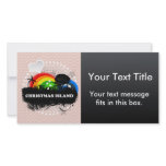 Cute Fruity Christmas Island Photo Greeting Card