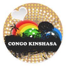 Cute Fruity Congo Kinshasa Sticker