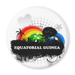 Cute Fruity Equatorial Guinea Magnet