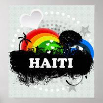 Cute Fruity Haiti Poster