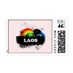 Cute Fruity Laos Postage Stamp