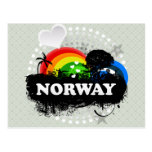 Cute Fruity Norway Postcard