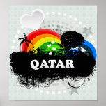 Cute Fruity Qatar Poster