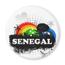 Cute Fruity Senegal Magnets