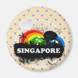 Cute Fruity Singapore Refrigerator Magnet