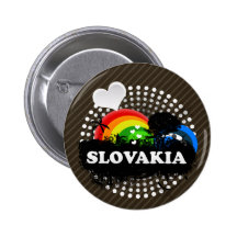 Cute Fruity Slovakia Pinback Button