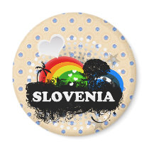 Cute Fruity Slovenia Fridge Magnets