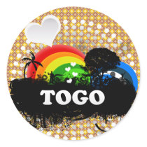 Cute Fruity Togo Round Sticker