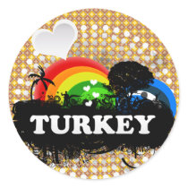 Cute Fruity Turkey Sticker