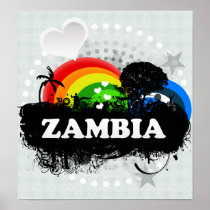 Cute Fruity Zambia Poster