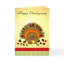 Cute Full Color Turkey cards