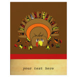 Cute Full Color Turkey flyers