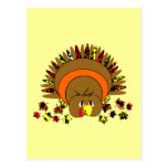 Cute Full Color Turkey Postcard