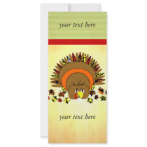 Cute Full Color Turkey rack cards by samack Cute Full Color Turkey rack cards
