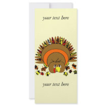 Cute Full Color Turkey rack cards by samack Cute Full Color Turkey rack cards