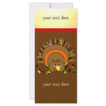 Cute Full Color Turkey rack cards by samack Cute Full Color Turkey rack cards
