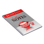 Cute Fun Big Mouth Gossip Files Custom Notebook