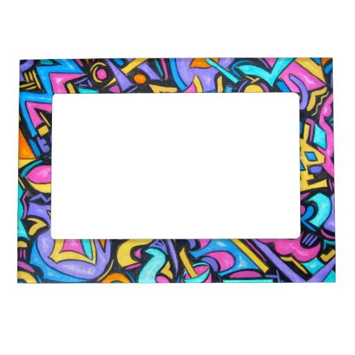 Cute Fun Funky Colorful Bold Whimsical Shapes Picture Frames